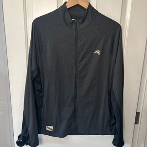 Men's Session Full-Zip Running Jacket - Charcoal - Size Large